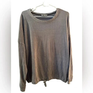 Three Dots soft long sleeve pullover in gray